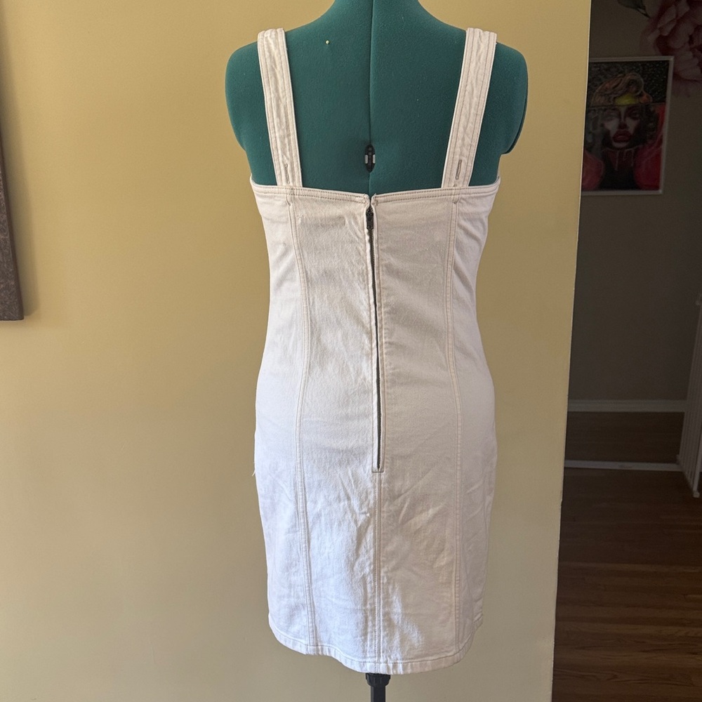 MEDIUM TALL: NWOT A&F denim Sleeveless Dress - Picture 4 of 8